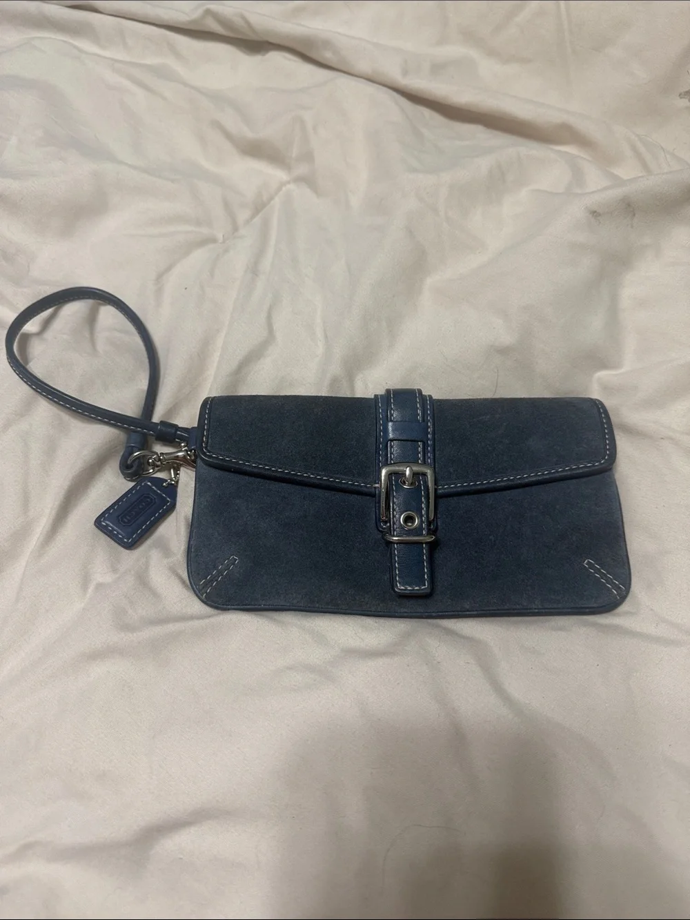 Vintage Y2K coach suede wristlet